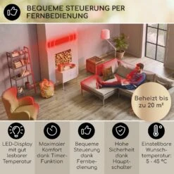 Cosmic Beam Plus XXL Infrarot-Heizstrahler 3000W IP44 Fernbedienung 10 Cosmic Beam Plus XXL Infrarot-Heizstrahler 3000W IP44 Fernbedienung -Haushaltsgeräte Geschäft 10033698 de 0003 usp