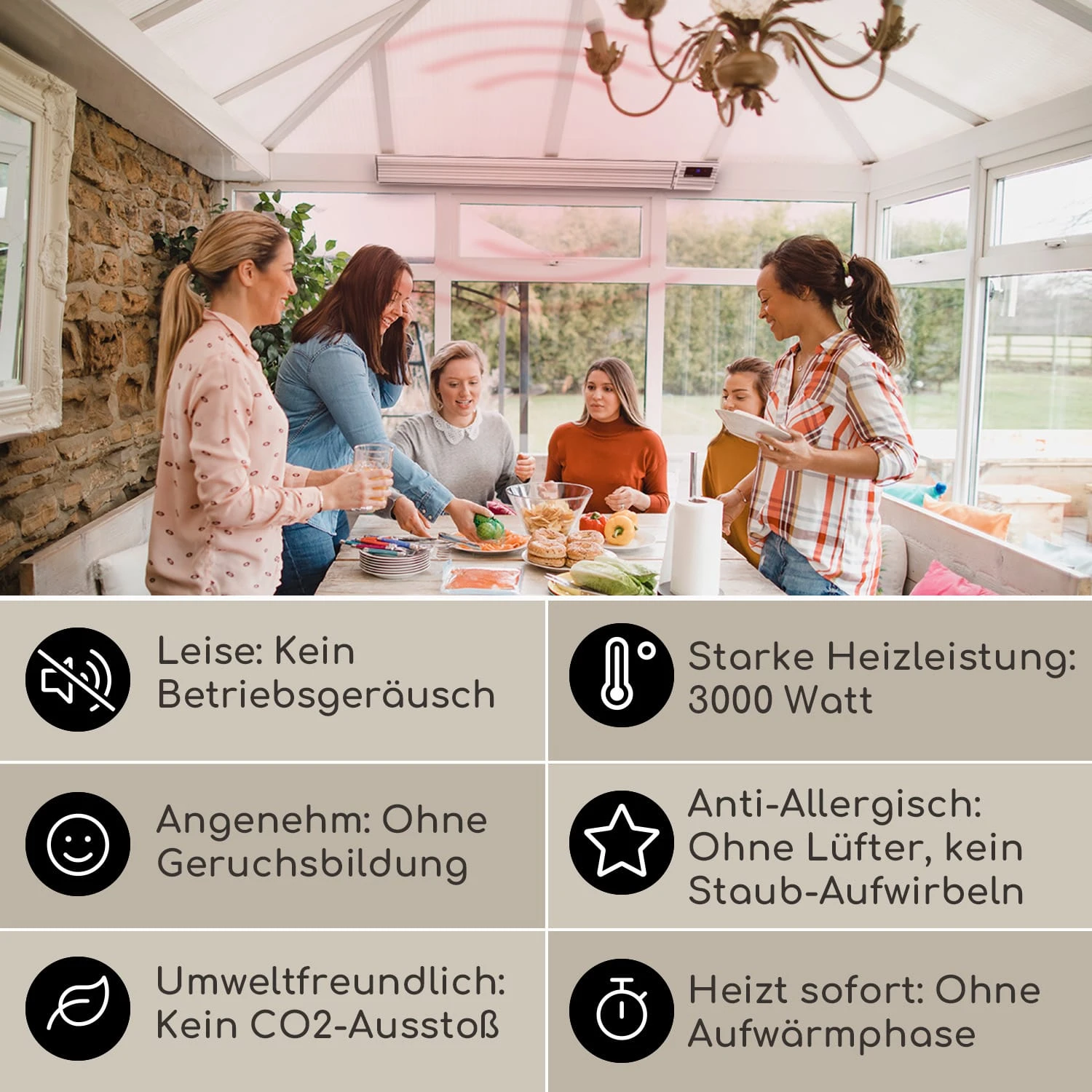 Cosmic Beam Plus XXL Infrarot-Heizstrahler 3000W IP44 Fernbedienung 2 Cosmic Beam Plus XXL Infrarot-Heizstrahler 3000W IP44 Fernbedienung – Bild 2