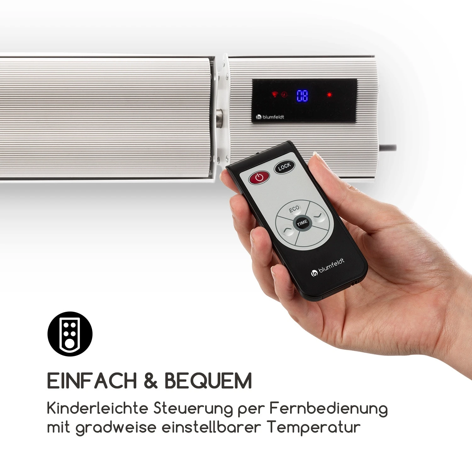 Cosmic Beam Plus Infrarot-Heizstrahler 2400W IP44 Fernbedienung 7 Cosmic Beam Plus Infrarot-Heizstrahler 2400W IP44 Fernbedienung – Bild 7