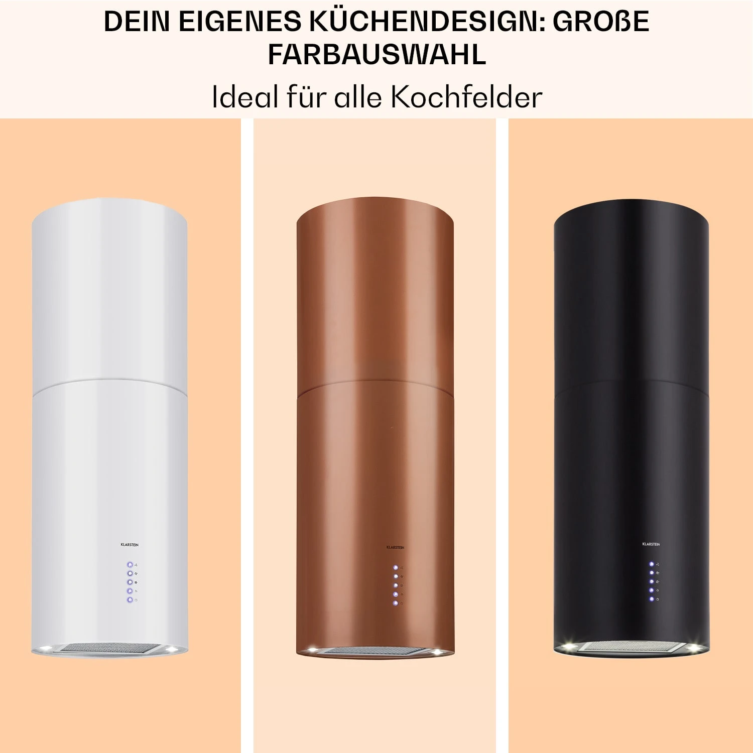 Beretta Inselabzugshaube Ø35cm Ab-/Umluft 650m³/h LED Edelstahl 7 Beretta Inselabzugshaube Ø35cm Ab-/Umluft 650m³/h LED Edelstahl – Bild 7