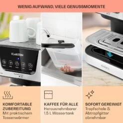 Arabica Espressomaschine 1050W 15 Bar 1,5l Touch-Bedienfeld Edelstahl 13 Arabica Espressomaschine 1050W 15 Bar 1,5l Touch-Bedienfeld Edelstahl -Haushaltsgeräte Geschäft 10033729 de 0006 usp