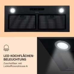 Paolo Dunstabzugshaube Einbau 72 Cm EEK: A 593 M³/h LED Touch -Haushaltsgeräte Geschäft 10033749 de 0003 logo