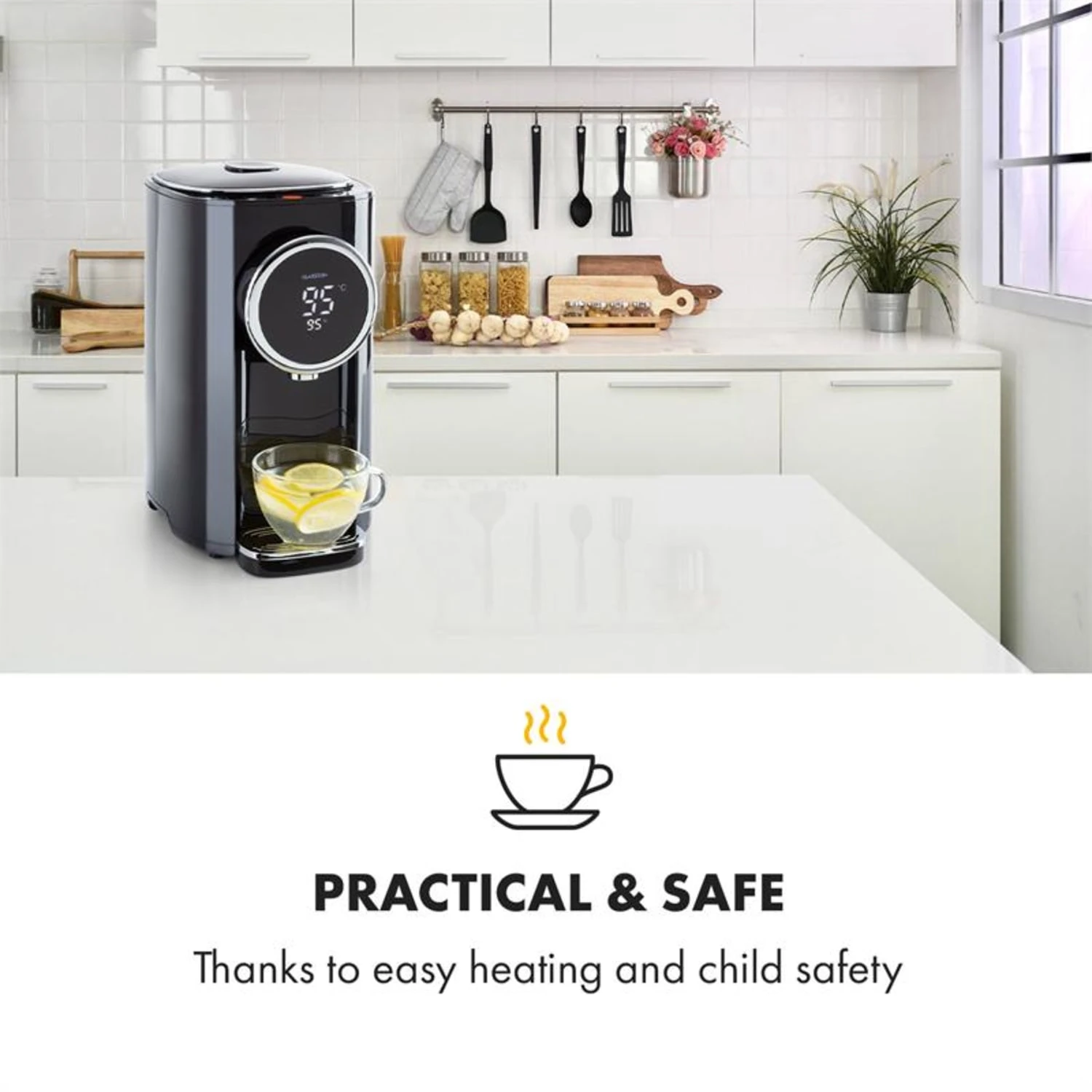 Hot Spring Plus Heißwasserspender 5l Edelstahl-Wassertank 45-95 °C 2 Hot Spring Plus Heißwasserspender 5l Edelstahl-Wassertank 45-95 °C – Bild 2