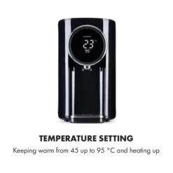 Hot Spring Plus Heißwasserspender 5l Edelstahl-Wassertank 45-95 °C 13 Hot Spring Plus Heißwasserspender 5l Edelstahl-Wassertank 45-95 °C -Haushaltsgeräte Geschäft 10033753 yy 0006 logo Klarstein Hot Spring Heisswasserspender schwarz