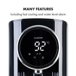 Hot Spring Plus Heißwasserspender 5l Edelstahl-Wassertank 45-95 °C 14 Hot Spring Plus Heißwasserspender 5l Edelstahl-Wassertank 45-95 °C -Haushaltsgeräte Geschäft 10033753 yy 0007 logo Klarstein Hot Spring Heisswasserspender schwarz