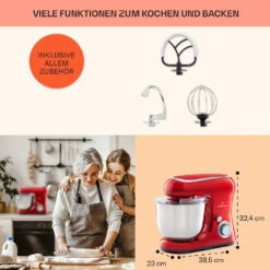 Bella Pico 2G Küchenmaschine 1300W 1,7PS 6 Stufen 5 Liter 11 Bella Pico 2G Küchenmaschine 1300W 1,7PS 6 Stufen 5 Liter -Haushaltsgeräte Geschäft 10033801 de 0005 usp