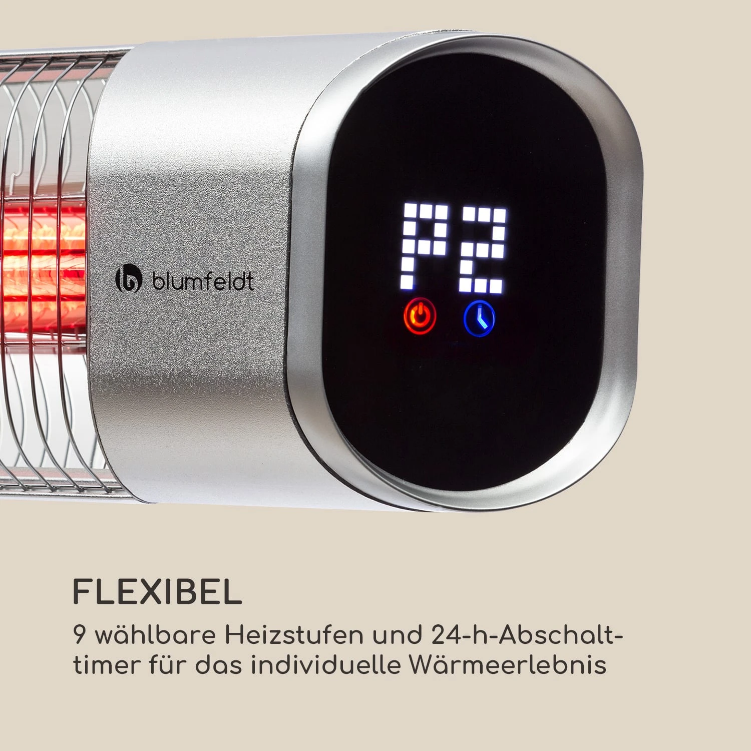 Dark Wave Stand Infrarot-Heizstrahler 2000W Goldbeschichtete Carbonröhre IP65 Standfuß 6 Dark Wave Stand Infrarot-Heizstrahler 2000W Goldbeschichtete Carbonröhre IP65 Standfuß – Bild 6