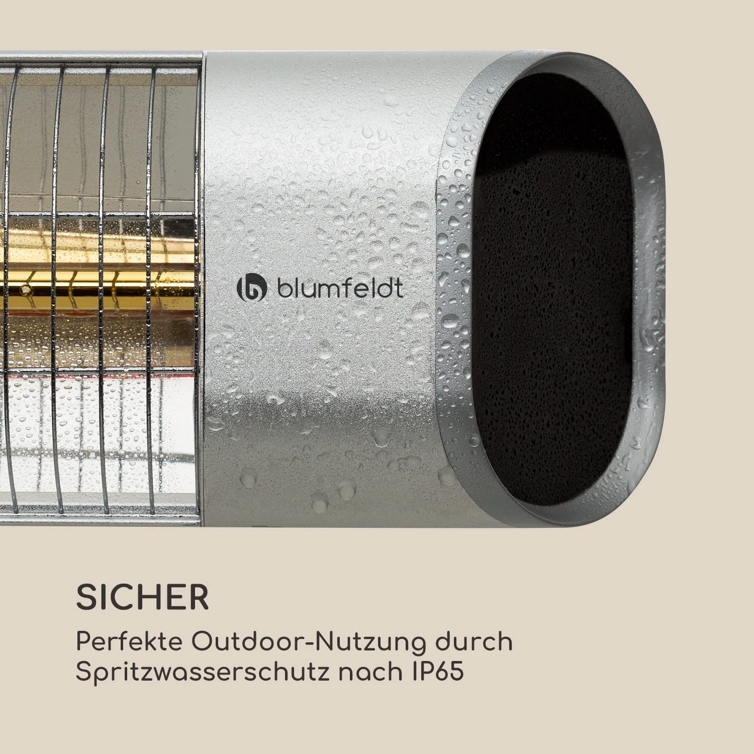 Dark Wave Stand Infrarot-Heizstrahler 2000W Goldbeschichtete Carbonröhre IP65 Standfuß 9 Dark Wave Stand Infrarot-Heizstrahler 2000W Goldbeschichtete Carbonröhre IP65 Standfuß – Bild 9