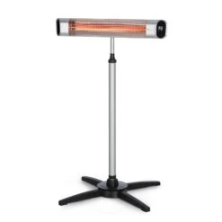 Dark Wave Stand Infrarot-Heizstrahler 2000W Goldbeschichtete Carbonröhre IP65 Standfuß