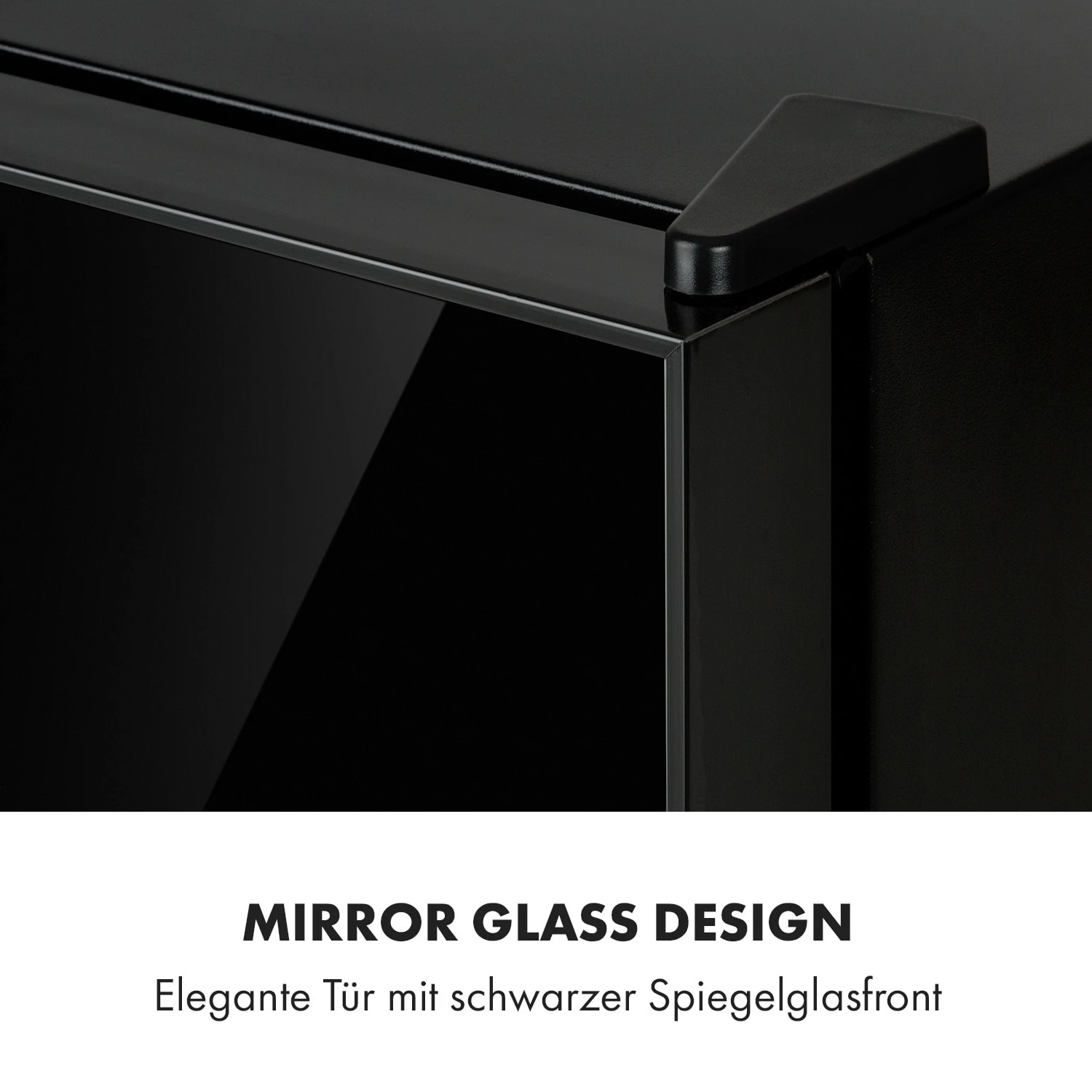 Frosty Mini-Kühlschrank EEC A Spiegelglastür 10 Liter Schwarz 3 Frosty Mini-Kühlschrank EEC A Spiegelglastür 10 Liter Schwarz – Bild 3