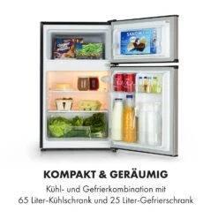 Big Daddy Cool Kühl-Gefrierkombination 61/25 Liter 2 Ebenen Edelstahl 14 Big Daddy Cool Kühl-Gefrierkombination 61/25 Liter 2 Ebenen Edelstahl -Haushaltsgeräte Geschäft 10034005 de 0003 logo