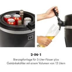 Tap2Go Mobile 2-in1 Bierzapfanlage Mit Getränkekühler 5l/13l Schwarz 11 Tap2Go Mobile 2-in1 Bierzapfanlage Mit Getränkekühler 5l/13l Schwarz -Haushaltsgeräte Geschäft 10034006 de 0003 logo