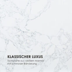 White Pearl II Couchtisch 81,5x35x81,5cm (BxHxT) Marmor Gold / Weiß -Haushaltsgeräte Geschäft 10034017 de 0003 logo