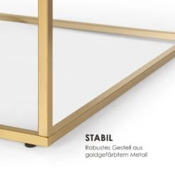 White Pearl II Couchtisch 81,5x35x81,5cm (BxHxT) Marmor Gold / Weiß -Haushaltsgeräte Geschäft 10034017 de 0005 logo