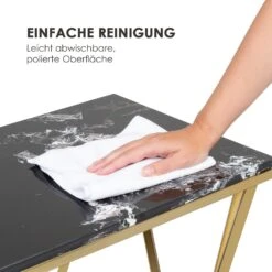 Black Onyx II Couchtisch 50x55x35cm (BxHxT) Marmor Gold / Schwarz -Haushaltsgeräte Geschäft 10034023 de 0004 logo