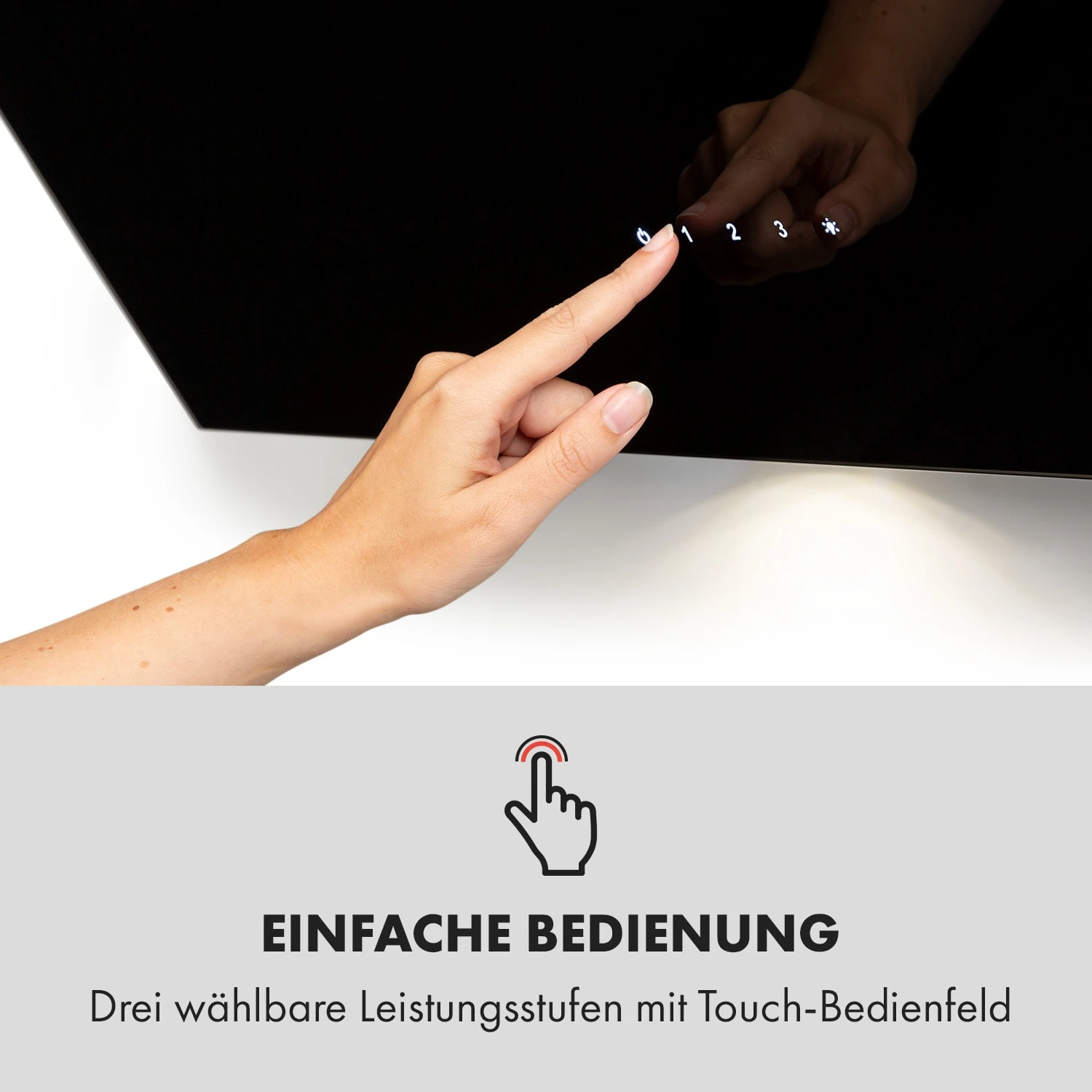 Alina Dunstabzugshaube 90cm 600 M³/h LED-Display Ambientelicht Schwarz 4 Alina Dunstabzugshaube 90cm 600 M³/h LED-Display Ambientelicht Schwarz – Bild 4