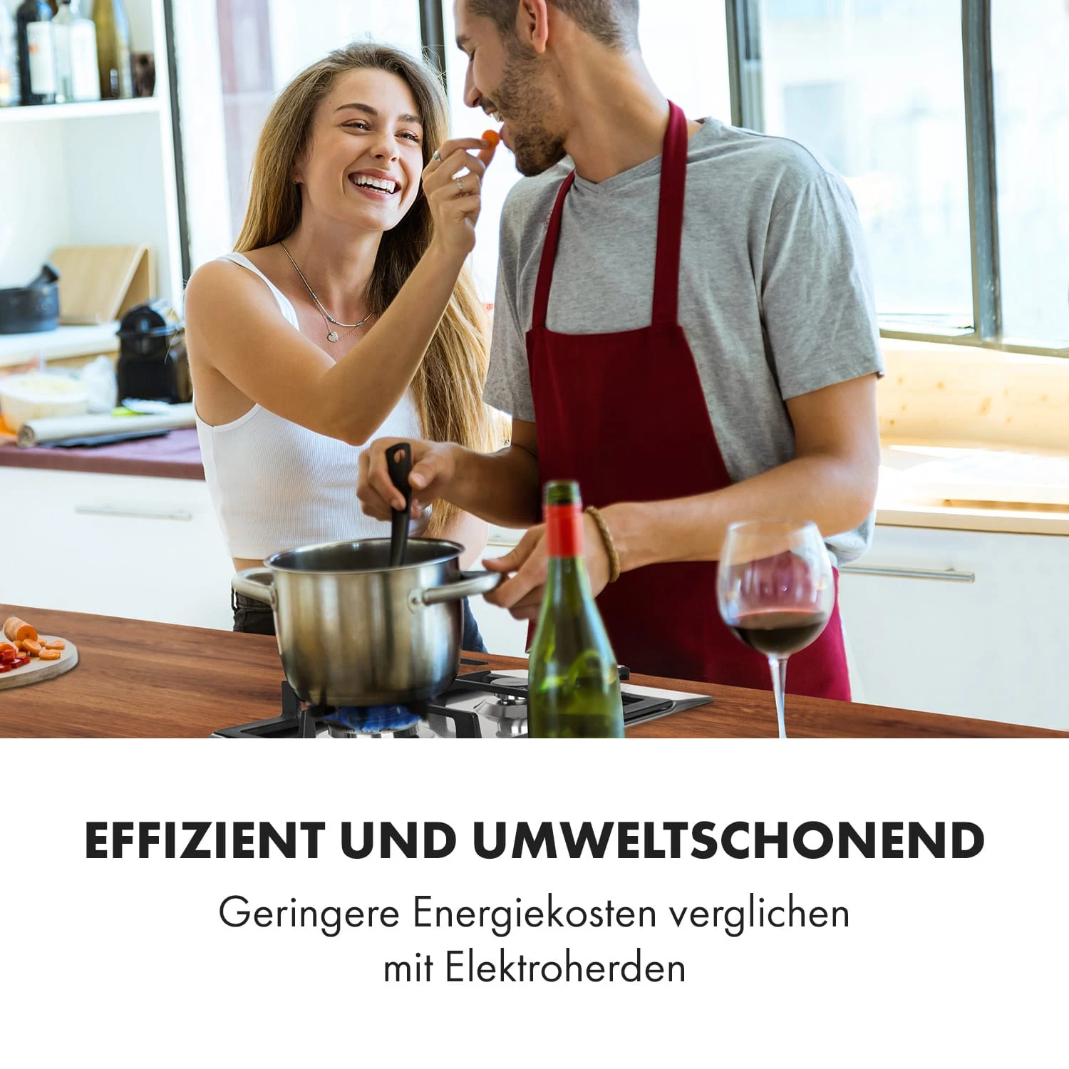 Ignito Domino Gaskochfeld 2-flammig Sabaf-Brenner Edelstahl Silber 2 Ignito Domino Gaskochfeld 2-flammig Sabaf-Brenner Edelstahl Silber – Bild 2