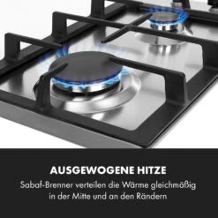 Ignito Domino Gaskochfeld 2-flammig Sabaf-Brenner Edelstahl Silber 11 Ignito Domino Gaskochfeld 2-flammig Sabaf-Brenner Edelstahl Silber -Haushaltsgeräte Geschäft 10034108 de 0003 logo
