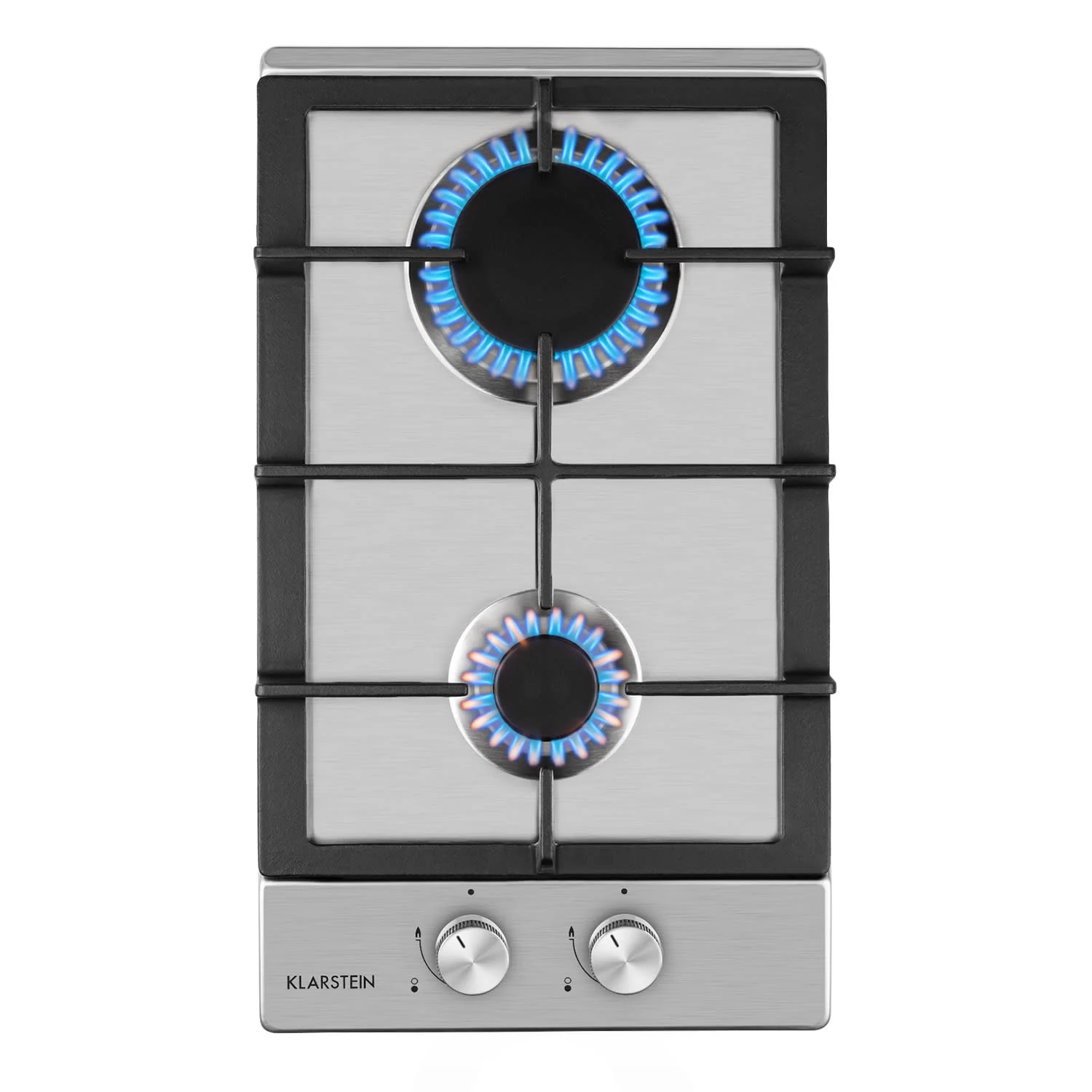 Ignito Domino Gaskochfeld 2-flammig Sabaf-Brenner Edelstahl Silber 1 Ignito Domino Gaskochfeld 2-flammig Sabaf-Brenner Edelstahl Silber