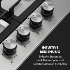 Ignito 4 Zonen Gaskochfeld 4-flammig Sabaf-Brenner Edelstahl Silber -Haushaltsgeräte Geschäft 10034110 de 0004 logo