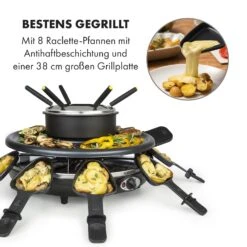 Fonduelette Raclette Und Fondue 1350W 1 Liter 38 Cm Ø Für 8 Personen 9 Fonduelette Raclette Und Fondue 1350W 1 Liter 38 Cm Ø Für 8 Personen -Haushaltsgeräte Geschäft 10034138 de 0003 logo