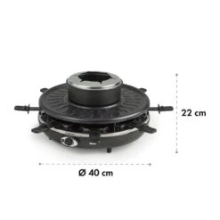 Fonduelette Raclette Und Fondue 1350W 1 Liter 38 Cm Ø Für 8 Personen 13 Fonduelette Raclette Und Fondue 1350W 1 Liter 38 Cm Ø Für 8 Personen -Haushaltsgeräte Geschäft 10034138 yy 0007 logo Klarstein Fonduelette Raclette und Fondue 1350W