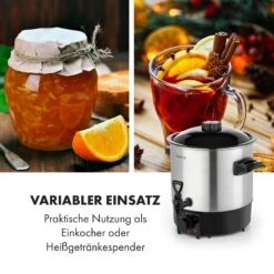 Biggie Eco Einkochautomat & Getränkespender 1000W 30-100°C Zapfhahn 9l -Haushaltsgeräte Geschäft 10034147 de 0005 logo