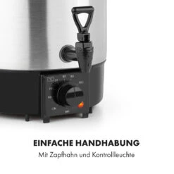 Biggie Eco Einkochautomat & Getränkespender 1000W 30-100°C Zapfhahn 9l -Haushaltsgeräte Geschäft 10034147 de 0006 logo