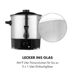 Biggie Eco Einkochautomat & Getränkespender 1000W 30-100°C Zapfhahn 9l -Haushaltsgeräte Geschäft 10034147 de 0007 logo