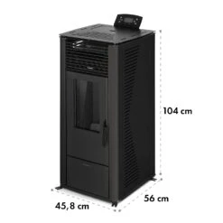 Energiewende Pelletofen 5/10 KW 5 Stufen Timer 18kg 250m³ Fernbedienung Schwarz -Haushaltsgeräte Geschäft 10034153 yy 0009 logo