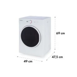 Jet Set Mini-Wäschetrockner Ablufttrockner 1020W EEK C 3kg 50cm Weiß -Haushaltsgeräte Geschäft 10034158 yy 0008 logo Klarstein Jet Set Waeschetrockner weiss