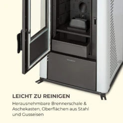 Energiewende Pelletofen 5/10 KW 5 Stufen Timer 18kg 250m³ Fernbedienung Grau 17 Energiewende Pelletofen 5/10 KW 5 Stufen Timer 18kg 250m³ Fernbedienung Grau -Haushaltsgeräte Geschäft 10034181 de 0008 logo