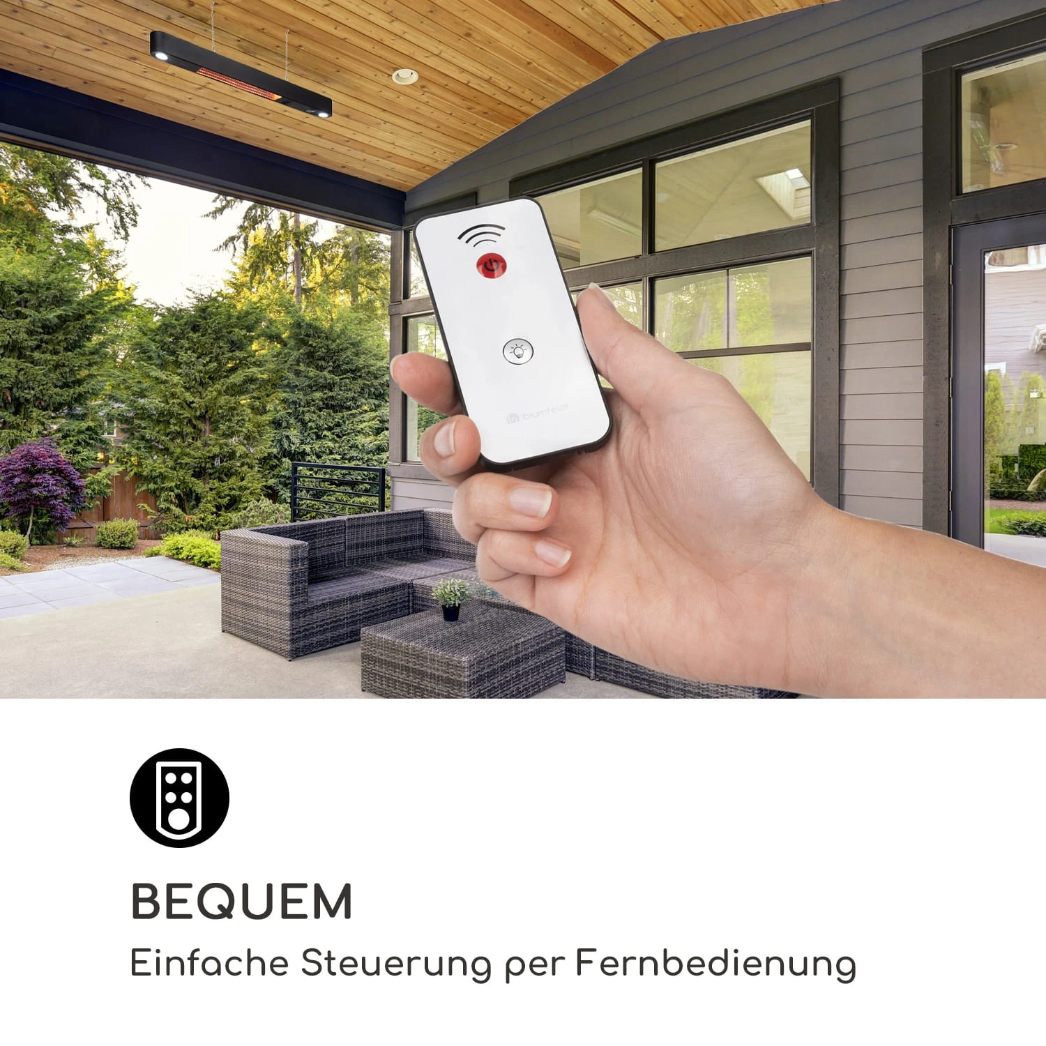 Gold Bar Shine Heizstrahler 2000W 2 X LED-Leuchte Aluminium 7 Gold Bar Shine Heizstrahler 2000W 2 X LED-Leuchte Aluminium – Bild 7