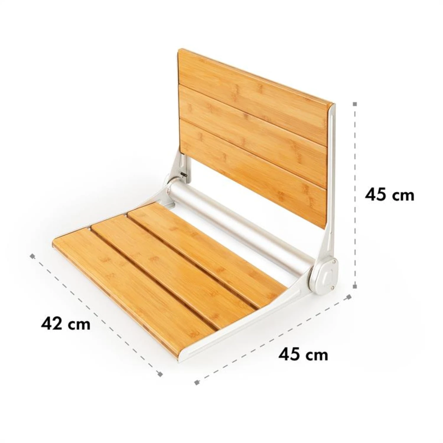 Arielle Deluxe Duschsitz Bambus Aluminium Klappbar 160 Kg Max. Holz 7 Arielle Deluxe Duschsitz Bambus Aluminium Klappbar 160 Kg Max. Holz – Bild 7