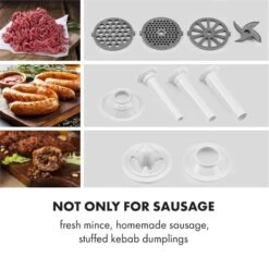 Kraftprotz Elektrischer Fleischwolf 700 W Kupfermotor Edelstahl 10 Kraftprotz Elektrischer Fleischwolf 700 W Kupfermotor Edelstahl -Haushaltsgeräte Geschäft 10034215 yy 0003 logo Klarstein Kraftprotz elektrischer Fleischwolf weiss