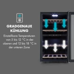 Vinamour 45 DuoWeinkühlschrank 2 Zonen 118 Ltr / 45 Fl 5-18 °C -Haushaltsgeräte Geschäft 10034216 de 0005 logo