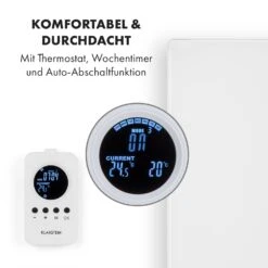 Crystal Wall Infrarotheizung 100x60cm 600W Wochentimer IP54 Weiß -Haushaltsgeräte Geschäft 10034223 de 0004 logo