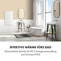 Crystal Wall Infrarotheizung 100x60cm 600W Wochentimer IP54 Weiß -Haushaltsgeräte Geschäft 10034223 de 0006 logo
