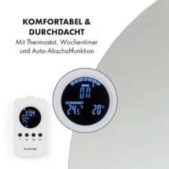 Marvel Mirror Infrarotheizung 300W Wochentimer IP54 Spiegel Rund -Haushaltsgeräte Geschäft 10034225 de 0004 logo