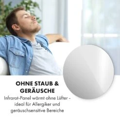 Marvel Mirror Infrarotheizung 300W Wochentimer IP54 Spiegel Rund -Haushaltsgeräte Geschäft 10034225 de 0005 logo