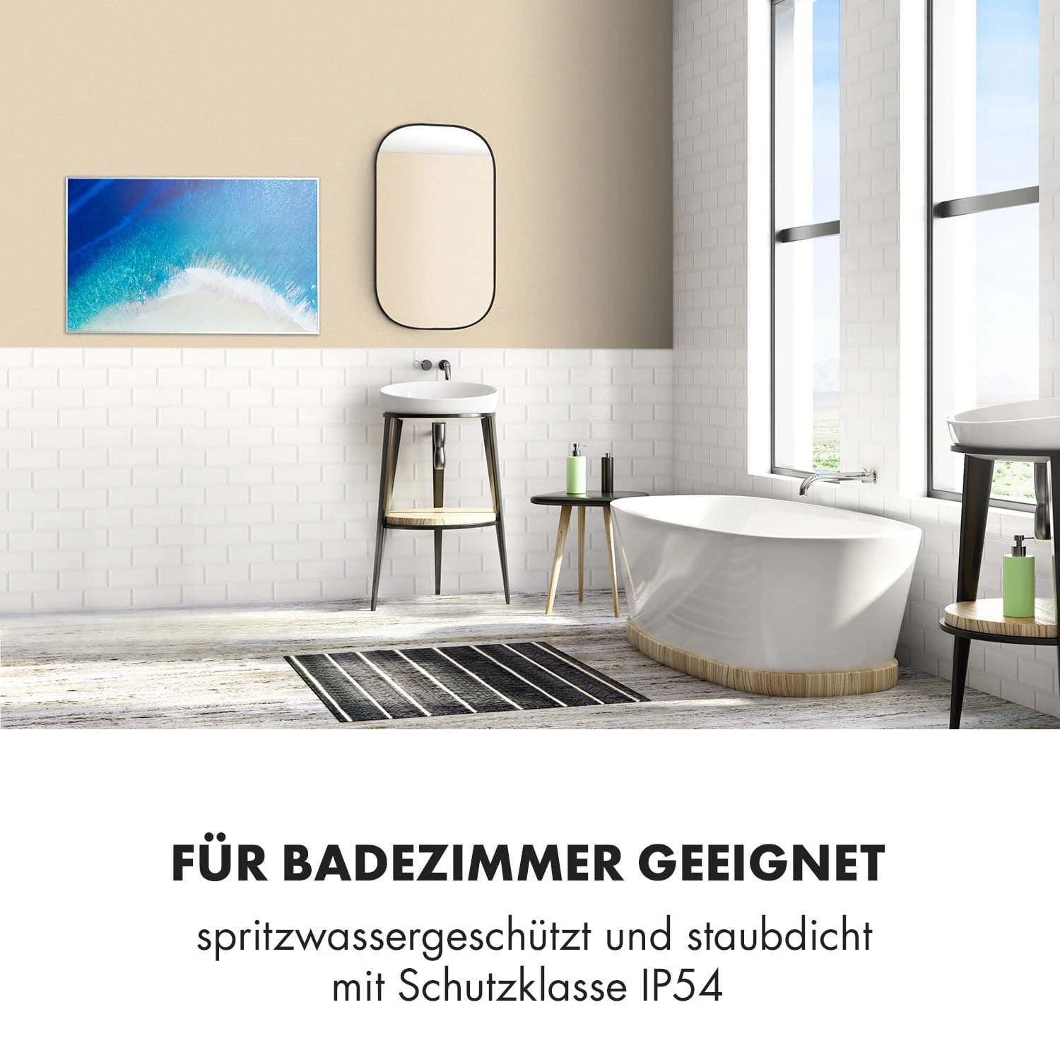 Wonderwall Air Art Strand Infrarotheizung 101x60cm 600W Fernbedienung 5 Wonderwall Air Art Strand Infrarotheizung 101x60cm 600W Fernbedienung – Bild 5