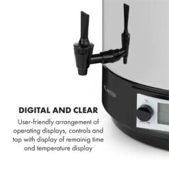 KonfiStar 60 Digital Einkocher Getränkespender 2500W 60L 100°C 180min 12 KonfiStar 60 Digital Einkocher Getränkespender 2500W 60L 100°C 180min -Haushaltsgeräte Geschäft 10034241 yy 0006 logo Digital Food Preserver 60L