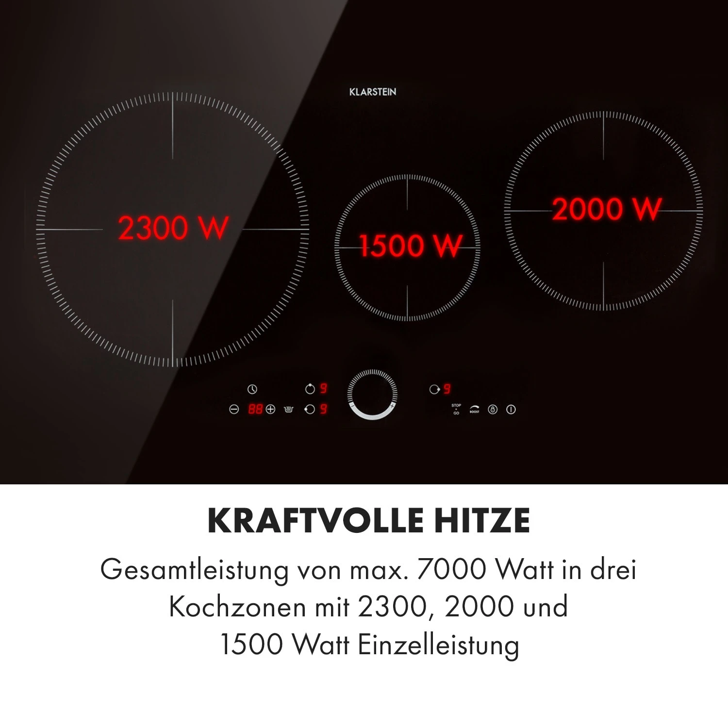 Delicatessa 80 Einbaukochfeld Induktion 3 Zonen 7400W Glaskeramik 4 Delicatessa 80 Einbaukochfeld Induktion 3 Zonen 7400W Glaskeramik – Bild 4