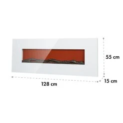 Lausanne Long Elektrischer Kamin 1600W 2 Heizstufen 128 Cm -Haushaltsgeräte Geschäft 10034250 yy 0007 logo Klarstein Lausanne Long Elektrischer Kamin weiss