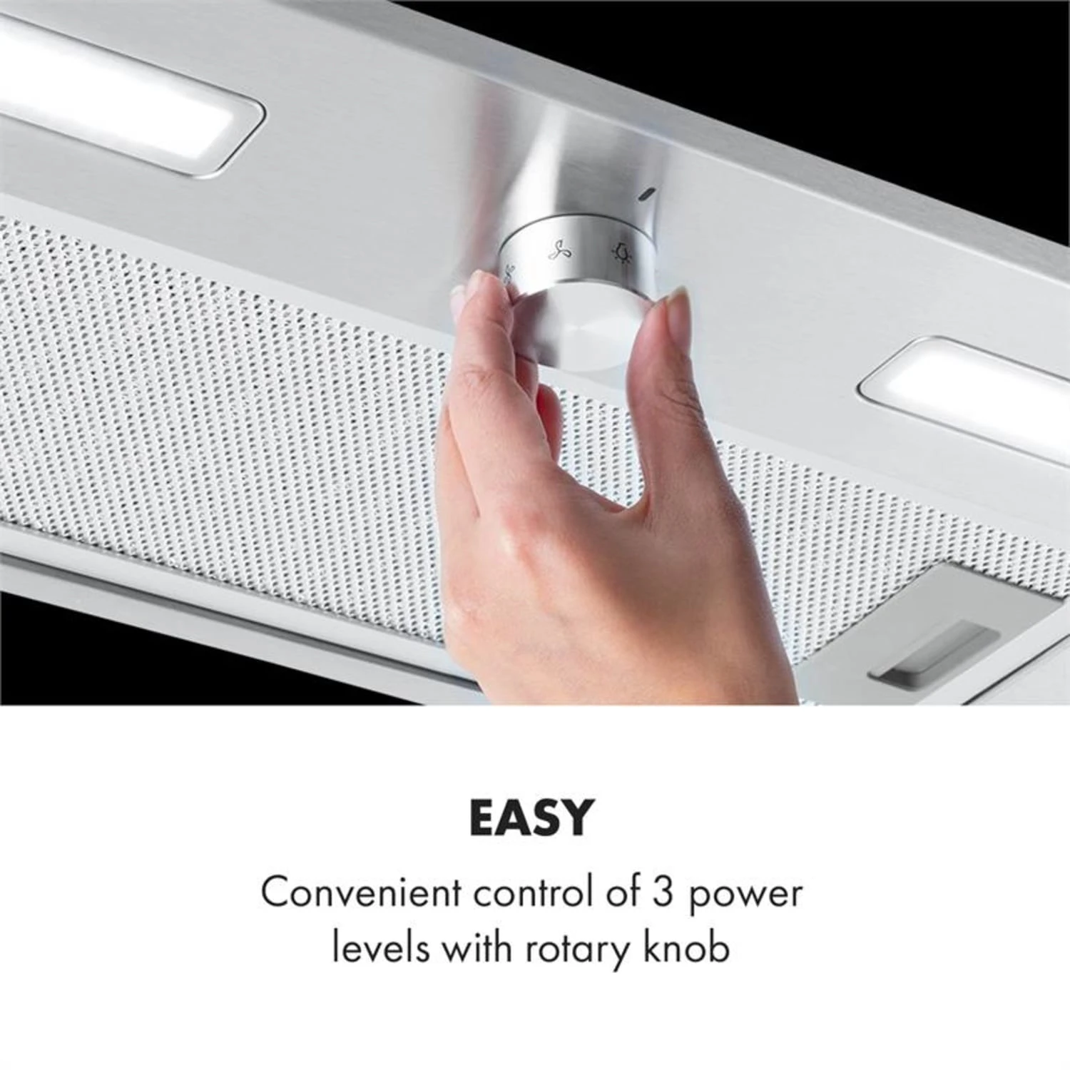 Simplica Dunstabzugshaube Einbau 52cm Abluft: 400 M³/h LED Edelstahl 4 Simplica Dunstabzugshaube Einbau 52cm Abluft: 400 M³/h LED Edelstahl – Bild 4