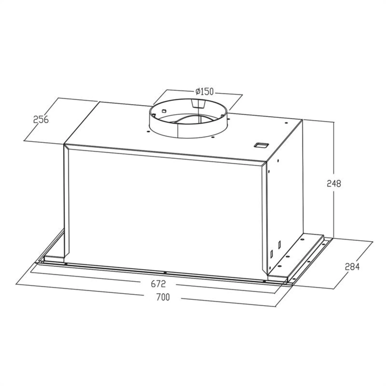 Simplica Dunstabzugshaube Einbau 70cm Abluft: 400 M³/h LED Edelstahl 8 Simplica Dunstabzugshaube Einbau 70cm Abluft: 400 M³/h LED Edelstahl – Bild 8