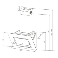 Sofia 90 Dunstabzugshaube Kopffrei 300 M³/h Touch-Control Glasfront -Haushaltsgeräte Geschäft 10034261 yy 0010 logo Klarstein Sofia 90 Dunstabzugshaube 90cm weiss
