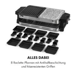Sirloin Raclette 1500W Aluminium / Stein 8 Personen Kontroll-LED 13 Sirloin Raclette 1500W Aluminium / Stein 8 Personen Kontroll-LED -Haushaltsgeräte Geschäft 10034275 de 0006 logo