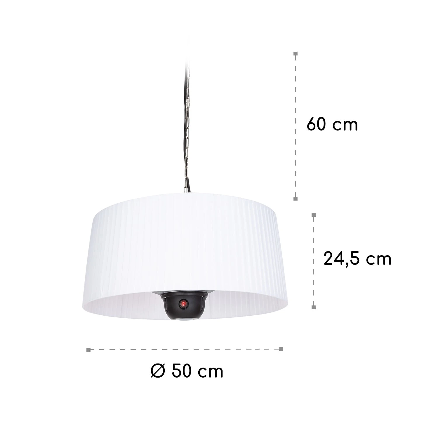Venice Heat Terrassenheizstrahler 800/1000/1800W Fernbedienung Weiß 10 Venice Heat Terrassenheizstrahler 800/1000/1800W Fernbedienung Weiß – Bild 10