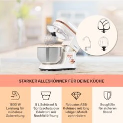 Bella Elegance Küchenmaschine 2000W/2,7PS/5,2 Ltr Edelstahl BPA-frei -Haushaltsgeräte Geschäft 10034365 de 0003 usp